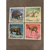 ОАЭ. Фуджейра 1971. Дикие животные. Марки из серии