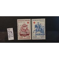 РАСПРОДАЖА ФРАНЦИЯ 1960г. Полная серия. Гаш.