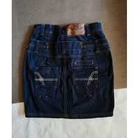 Винтажная джинсовая юбка от Truth or Dare, заниженная талия, размер М