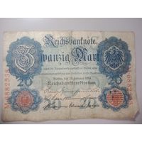 Германия 20 марок 1914 года .
