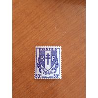 1944 Франция герб чистая клей MNH (2-3)