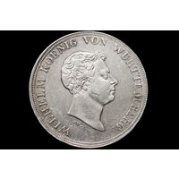 Талер 1833 г. Королевство Вюртемберг (Германия), Вильгельм I. "Таможенный"