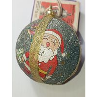Ёлочная игрушка -  шарик , СССР . С рубля