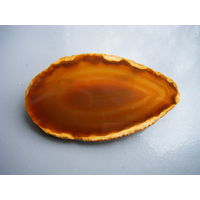 Брошь. Срез АГАТА. Натуральный камень.