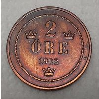 Швеция 2 эре, 1902 (2-1-6)