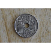 Испания 50 сентимо 1949