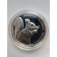 20 рублей 2009 г.Вавёрка.Серебро 999 Кристал Swarovski.