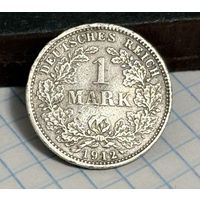 С 1 РУБЛЯ! МОНЕТА 1 МАРКА 1912 ГОДА ГЕРМАНИЯ ( ГЕРМАНСКАЯ ИМПЕРИЯ ) СЕРЕБРО