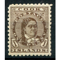 Британские колонии - Острова Кука - 1893г. - королева Макеа, перфорация 11, 1 P - 1 марка - MH [Mi 5 C]. #3-WB-72-A-1