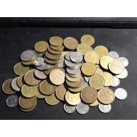 Монеты Бельгия ходячка 1,5,20 франков 90 шт