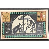 Нотгельд 50 пфеннигов 1921 год. Биттерфельд,. Веймарская республика