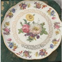 Тарелка Блюдо Цветы Gloria Германия 33 см винтаж