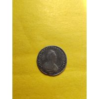 Полуполтинник 1783 года СПБ-ММ, Серебро. Гурт шнур влево. Сохран отличный, не частая. СМОТРИТЕ ДР. МОИ ЛОТЫ. Большая распродажа!