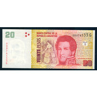 Аргентина 20 песо 2003 UNC