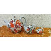 Чайники (набор 3 штуки) Петушок, Городница. СССР
