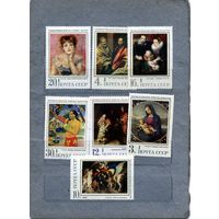 СССР, 1970, ЗАРУБЕЖНАЯ **ЖИВОПИСЬ   серия 7м  чистая