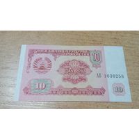 10 рубл 1994 года Таджикистана **1038258