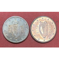 Ирландия, 1 евроцент 2006 и 1012гг.