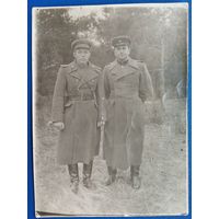 Фото двух военных. 1944 г. 8.5х11 см.