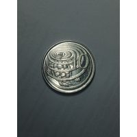 Каймановы острова 10 центов 2005 года .