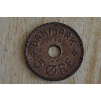 Дания 5 эре 1930 с 1 руб