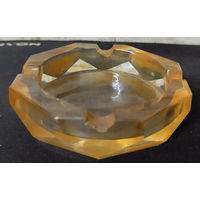 Пепельница из карамельного стекла (carnival glass ashtray)