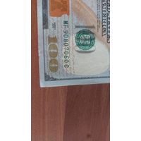 100 $ с красивым номером 90 80 70 60