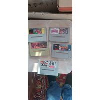 24 картриджа на супер нинтендо