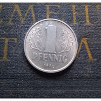 1 пфенниг 1980 (A) Германия ГДР #11 XF