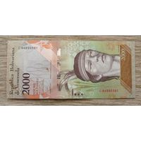 Werty71 Венесуэла 2000 боливаров 2016 UNC банкнота