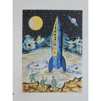 Инна Кальнина космос 1962  10х15 см