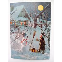 Набор из 3-х открыток. ЧССР. Прага. 1980 год. Зима. Открытки. Чехословакия