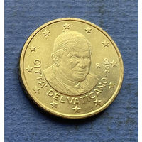 Ватикан 50 евроцентов 2010
