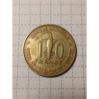 10 франков Западная Африка 1970 год