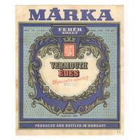 268 Этикетка Вермут Marka Венгрия