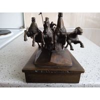 Легендарная тачанка бронза агитация Каховка 1967 год монумент скульптура Ленинград СССР