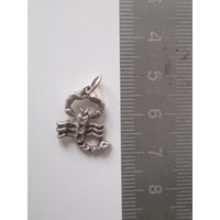 Кулон знак зодиака Скорпион вес - 1г