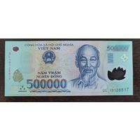 Вьетнам 500 000 донг 2019 г P-124o полимер UNC