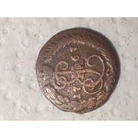 Деньга  Российская Империя 1767 год