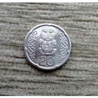 Werty71 Новая Зеландия 20 центов пенсов 2008 Идол Божок