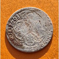 6 грош 1661 год