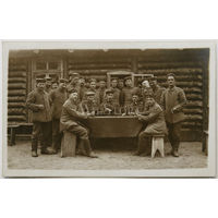 Игра в карты. Германские солдаты. Первая Мировая война.