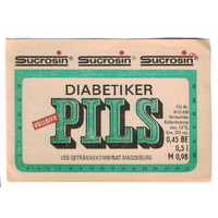 Этикетка пива Dibetiker Pils Германия П801
