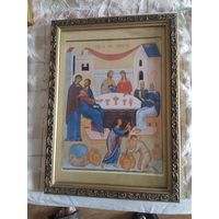 Икона брак в Канах редкая 42/30