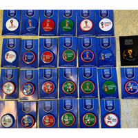 Полный набор из 26 значков Fifa с Чемпионата мира 2018 года