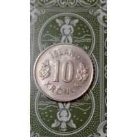 Исландия 10 крон 1980