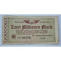1923 год Германия 2 000 000 марок