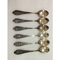 Чайные мельхиоровые ложки Весна, Мстёра. СССР