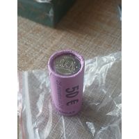 2 евро unc  в банковской тубе