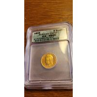 5 рублей 1902 ms 66 в американском слабе